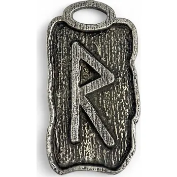 Náhrdelník Drakkaria RAIDHO - runový amulet zinek
