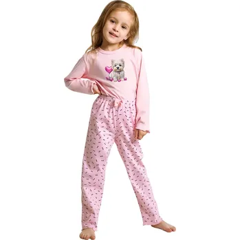 Dívčí spodní prádlo Dívčí pyžamo Clara TARO – Pohodlí a kvalita Barva/Velikost: růžová světlá / 98