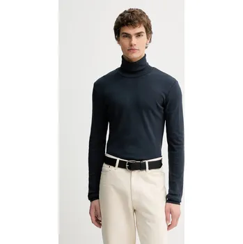 Pánské tričko Bavlněné tričko s dlouhým rukávem Marc O'Polo 529220252100 námořnická modř 59X, vel. S