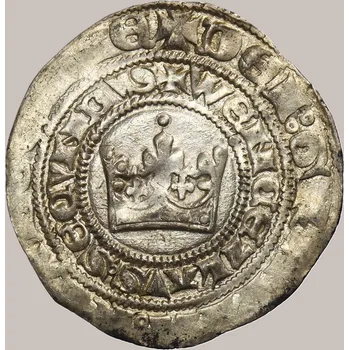 Pražský groš, Václav II. Sm4 3,74 g