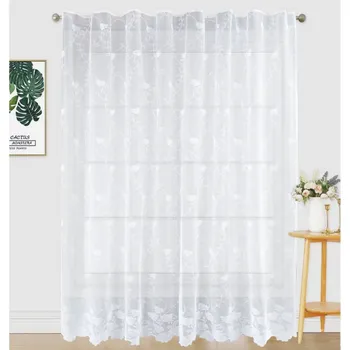 Záclona Záclony bílé MK98.03 Velikost: 160 x 300 cm