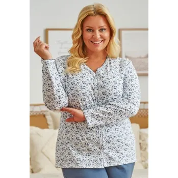 Dámské pyžamo Dámské pyžamo Doctor Nap 5282 - bavlna Modrá 3XL