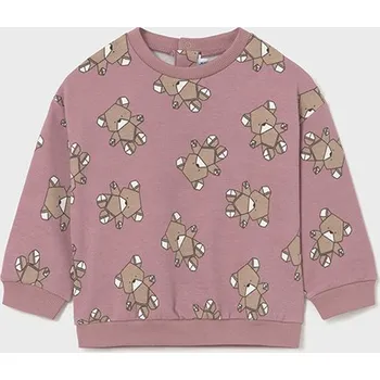 Dívčí mikina Mikina přes hlavu Origami Bear světle růžová BABY Mayoral velikost: 86