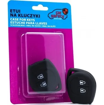 Elegantní černý silikonový kryt na klíče Fiat Opel Suzuki CARSAFETY