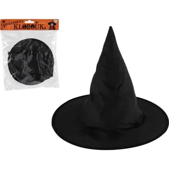 Karnevalový kostým Klobouk čarodějnický skládací dětský 32cm v sáčku karneval