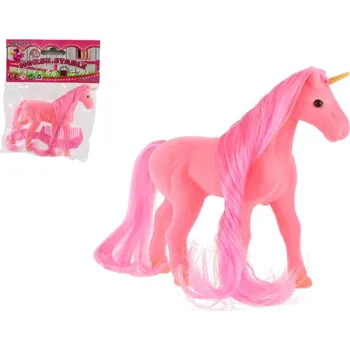 Jednorožec kůň fliška česací s hřebenem 14cm v sáčku