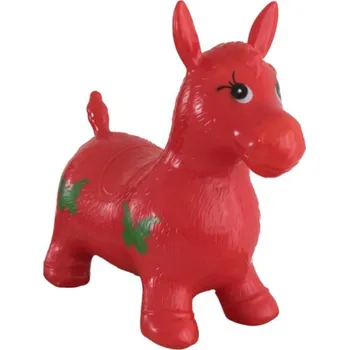 Hopsadlo Hopsadlo kůň skákací gumový červený 49x43x28cm v sáčku