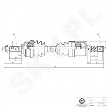 Poloosa kola Poloosa pohonu Kia Sorento I přední levá 495003 ESEN SKV