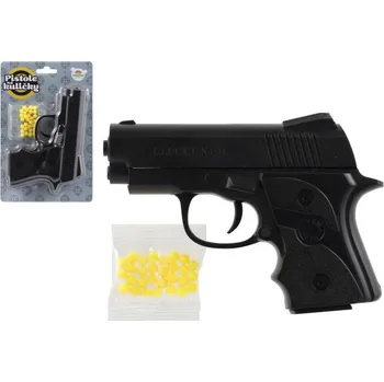 Pistole na kuličky plast 14cm + kuličky na kartě 13x20cm