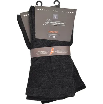 Pánské ponožky Olet Zdravotní ponožky rozšířené bambusové jednobarevné ponožky bez gumiček 91229 Ponožky: 39 - 42