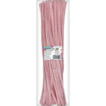 Titanum Chlupaté drátky, sladká RŮŽOVÁ, 30 cm/6mm, 50ks/bal.