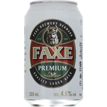 Pivo FAXE Premium 4,6% 0,33 l plech