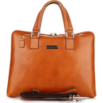 Kabelka Kožené kabelka aktovka Vittoria Gotti zrzavá V971