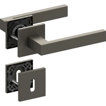 Dveřní kování Qolibri dveřní kování SU 1040 RHR na tenké rozetě (titan satén) Provedení: Klika / klika bez rozet