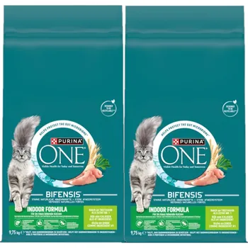Purina One Indoor Formula Krůta a pšenice Krmivo pro dospělé kočky 2x9,75 kg