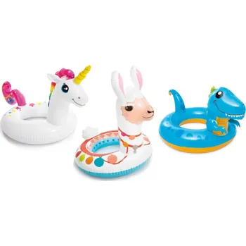 Vodní sport Kruh nafukovací zvířátko průměr 58cm 3 druhy v sáčku 16x25cm 3-6 let