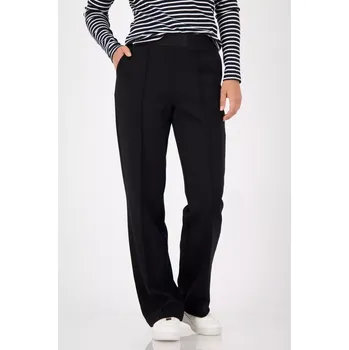 Dámské kalhoty MONARI FASHION CONTRASTS dámské kalhoty černé s gumou v pase