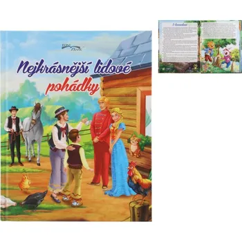 Pohádka Knížka Nejkrásnější lidové pohádky CZ verze 20x25cm