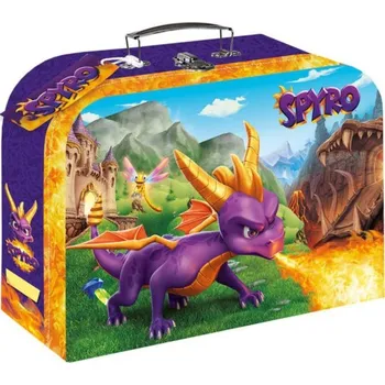 Kufřík/Kufr školní papírový Spyro 25x18x9cm