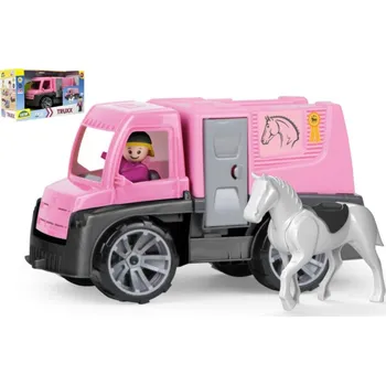 autíčko Auto Truxx přeprava koní s figurkami plast 26cm v krabici 39x22x16cm 24m+