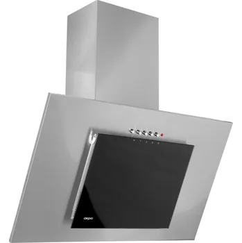 Digestoř Komínový odsavač par Akpo WK-4 Nero Eco 50 šedý, černé sklo