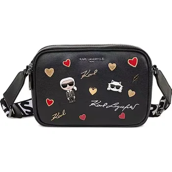 Kabelka KARL LAGERFELD dámská kabelka, crossbody MAYBELLE černá logová