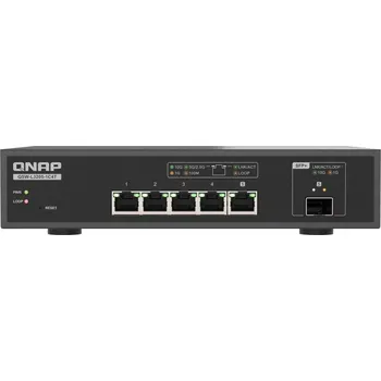 Switch QNAP switch QSW-L3205-1C4T (4x 10GbE port, 1x 10G SFP+/NBASE-T Combo, Lite Managed)