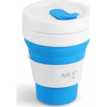 Skládací silikonový hrnek NILS Camp NC4103 475ml modrý