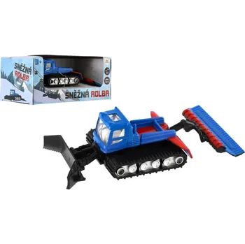 autíčko Sněžná rolba kov/plast 12cm na volný chod v krabičce 14x6x8cm