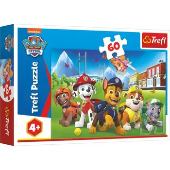Puzzle Puzzle Paw Patrol/Tlapková patrola v trávě 33x22cm 60 dílků v krabici 21x14x4cm