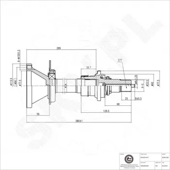Poloosa kola Přední pravá hnací hřídel Seat Alhambra VW Sharan 02N409344F ESEN SKV