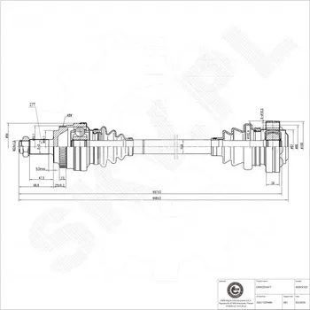 Poloosa kola Poloosa pohonu BMW 3 Z4 zadní pravá 33211229496 ESEN SKV
