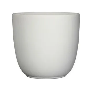 Obal na květináč Keramický obal na květináč Mica TUSCA, průměr 13.5 cm, bílý mat