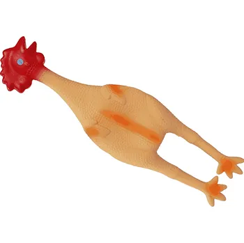 Hračka pro psa UNIQ PETS slepice s pískadlem 43 cm