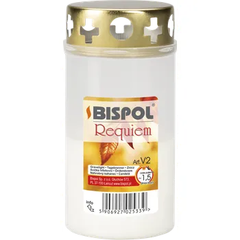 Svíčka BISPOL Hřbitovní svíčka V2 - Bílé