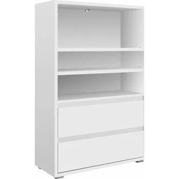 Knihovna IdeaNabytek Knihovna 2 zásuvky IMAGE 23 bílá