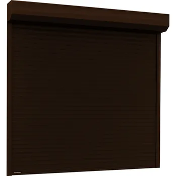 Garážová vrata Rolovací garážová vrata tmavý dub s pohonem, fotobuňkami a blokovacím mechanismem proti nadzvednutí Šířka stavebního otvoru (mm): 2000, Výška stavebního otvoru (mm): 2000