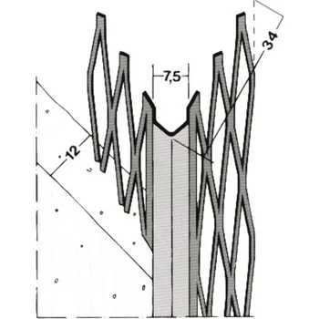Stavební profil Profil rohový Protektor 10077 1,6m (25ks/bal)
