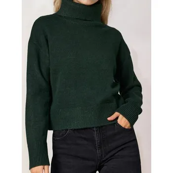 Dámský svetr Sinsay - Hladký rolák basic - neonová - 236FJ-71X - 236FJ-71X-M