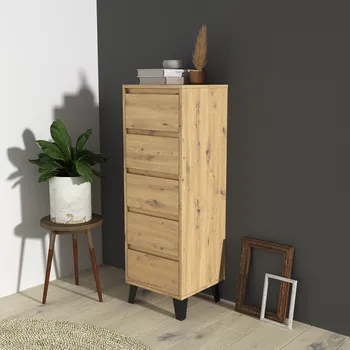 Komoda Max-i Zásuvková komoda BOGAN NEW 5S40 dub artisan