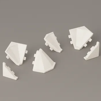 Kuchyňská pracovní deska Kronospan Sada koncovek na těsnicí lištu / Bílá