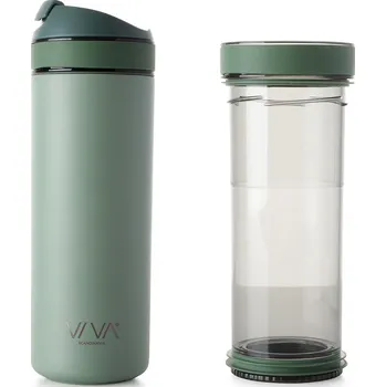 Viva Scandinavia, Termální hrnek Recharge Anytime s infuzérem mátově zelený - Formadore