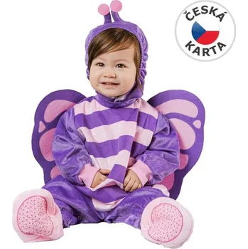 Šaty na karneval - motýl, 80-92cm