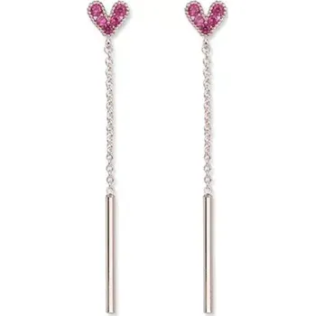 Náušnice Náušnice z růžového zlata se zirkony