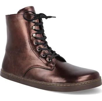 Dámská zimní obuv Barefoot zimní boty Peerko - Frost Chestnut hnědé Velikost: 38