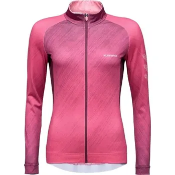 cyklistický dres Klimatex RUTH Dámský hřejivý cyklodres, růžová, 2XL