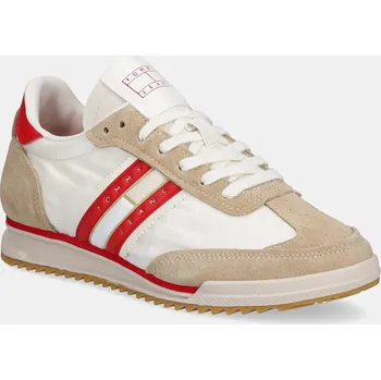 Pánské tenisky Sneakers boty Tommy Jeans RETRO RUNNER CLEATED EN0EN02717 béžová 12X, EUR 36