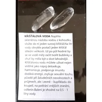 Sada na výrobu křišťálové vody | Leštěné špice z minerálů – energie a harmonie