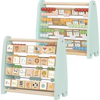 Dětské zboží Dřevěné vzdělávací počítadlo a abeceda Tooky Toy