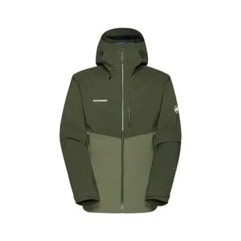 Pánská softshellová bunda Mammut Alto Guide HS Hooded Jacket Men 40300 marsh-dark marsh S; Zelená bunda + DÁREK DLE VÝBĚRU!